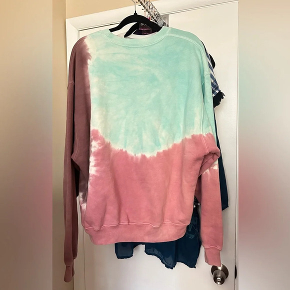 NWOT MadHappy Local Optimist Tie Dye Crewneck Sweatshirt Size Medium - Picture 2 of 8